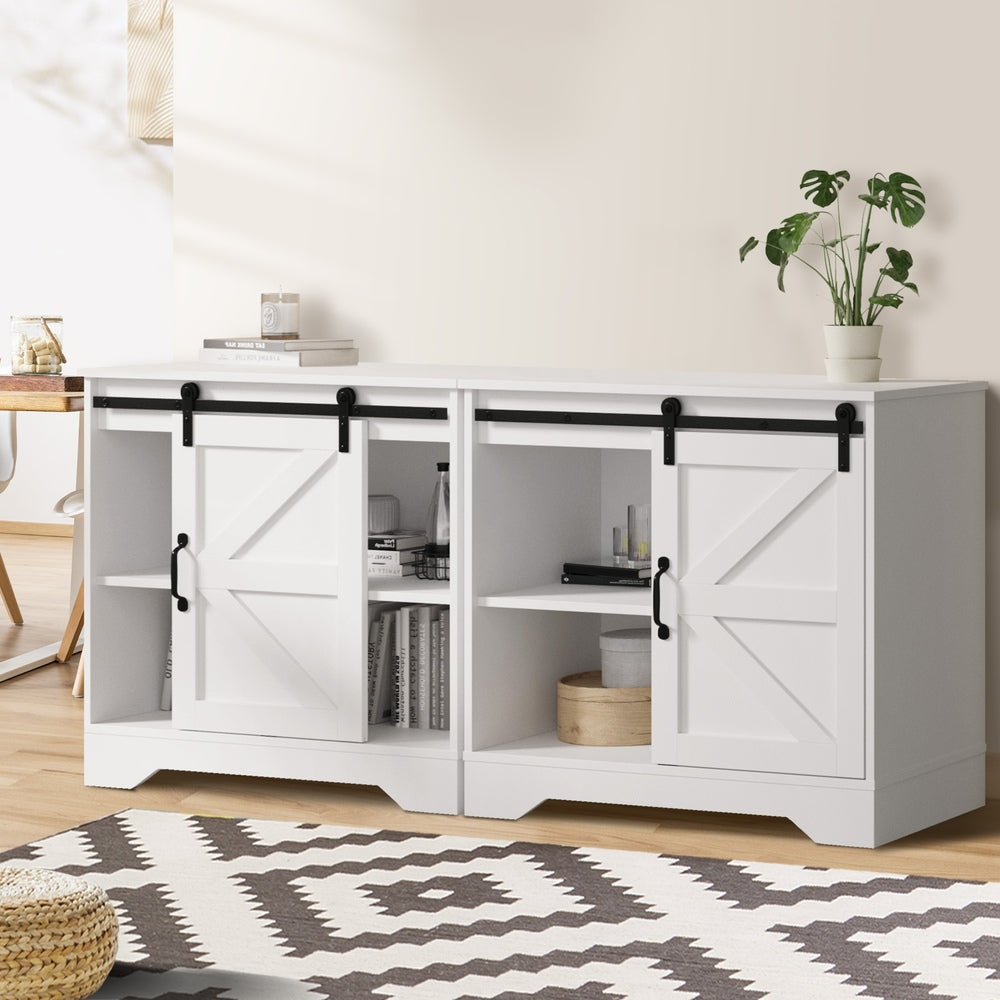 2x Buffet Sideboard Cabinet Storage Cupboard