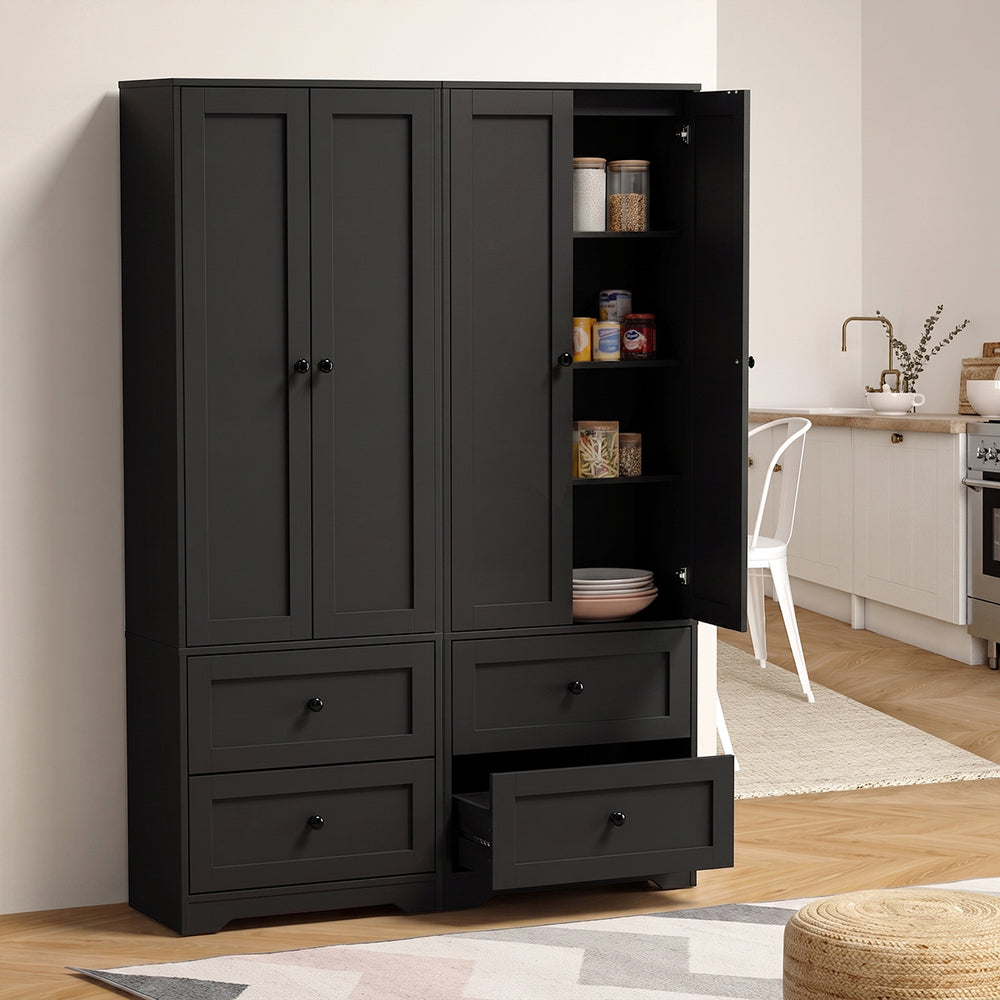 Black black 60x30x175.5cm, rear view