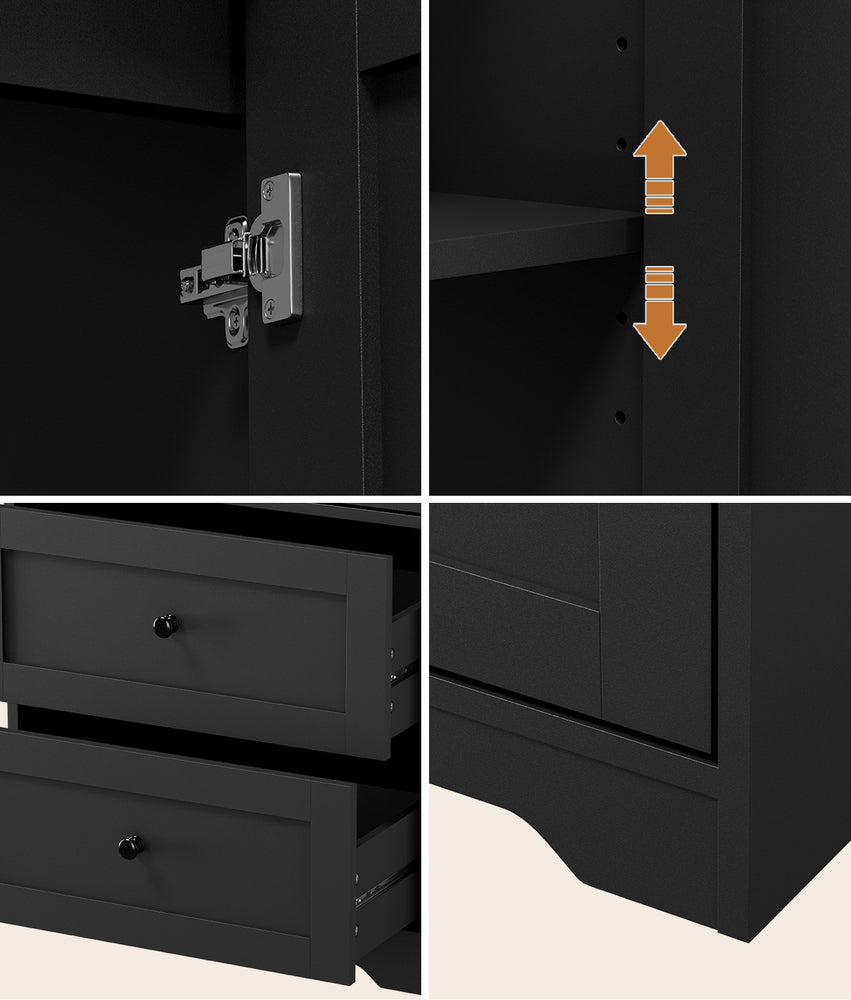 Black black 60x30x175.5cm