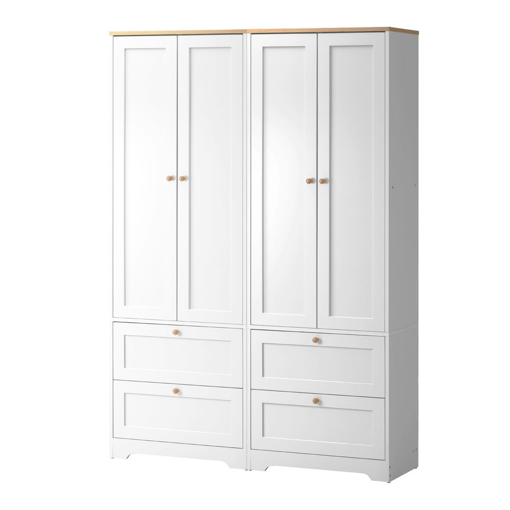 2x Buffet Sideboard Storage Cabinet Cupboard Hallway Wardrobe