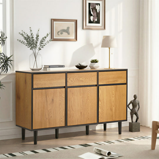 Industrial Sideboard Storage Cabinet 3 Drawers - Sideboard