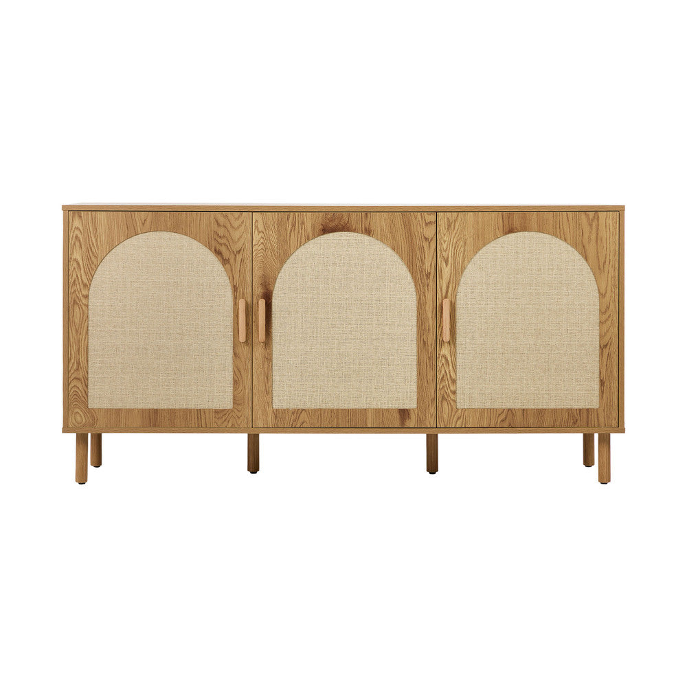 Rattan Sideboard Storage Cabinet 150cm | Simpledeals