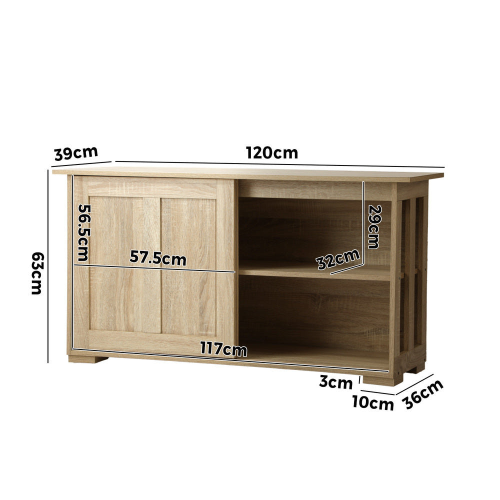Buffet Sideboard Storage Cabinet Kitchen Table Natural