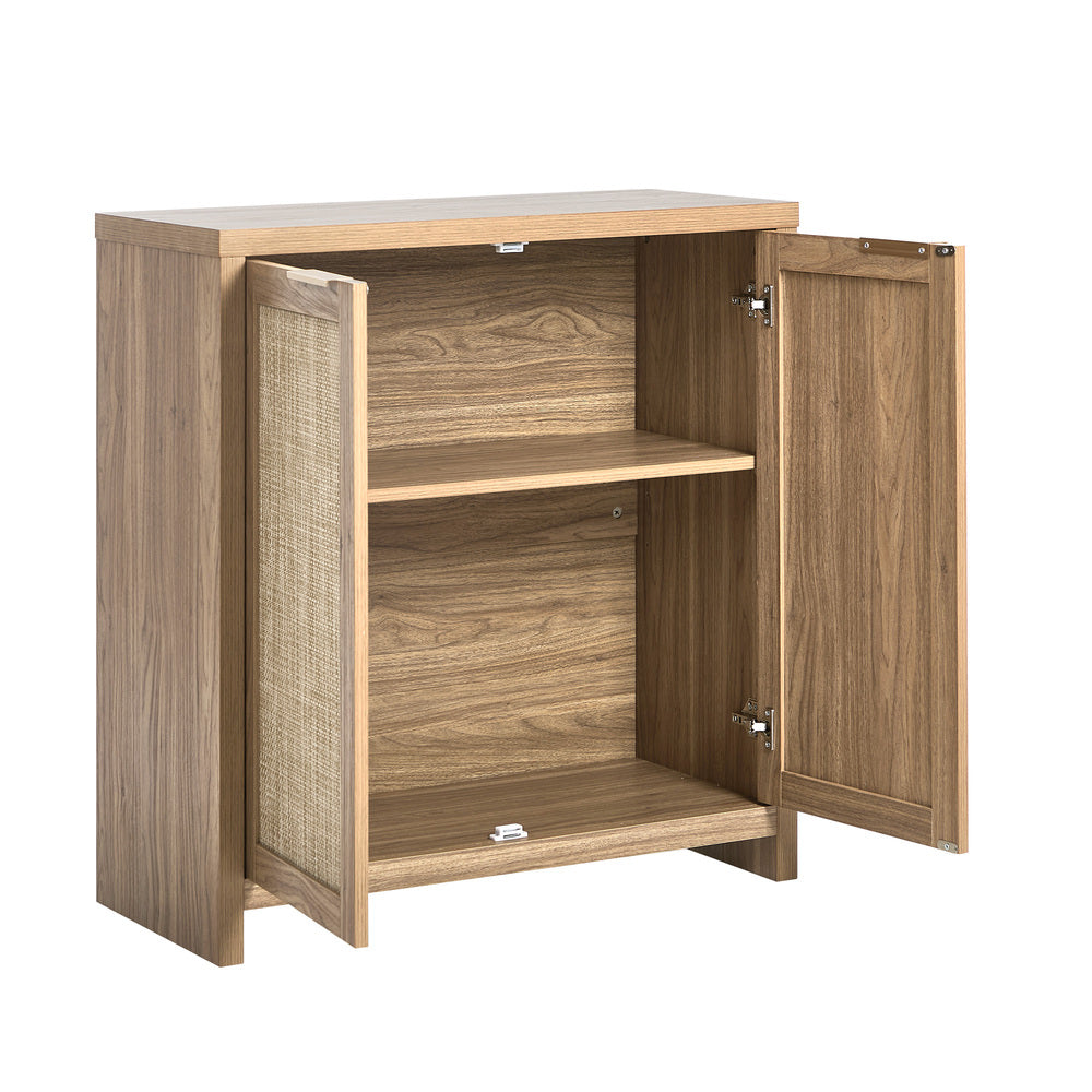 Rattan Buffet Sideboard Storage Cabinet for Kitchen & Hallway Table
