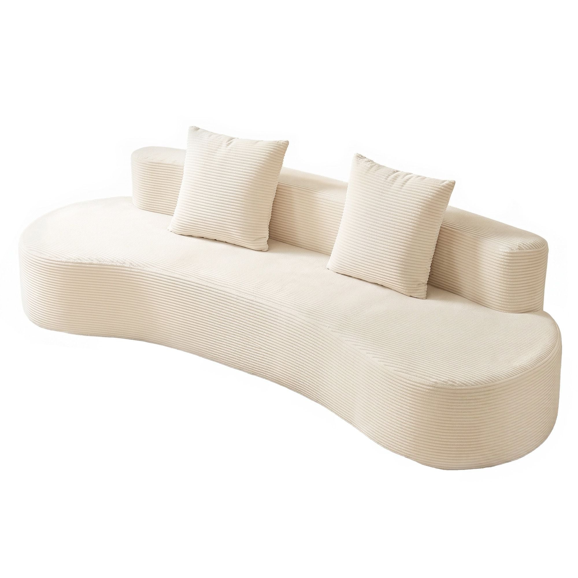 Modular Sofa Bed 4 Seater 228cm Corduroy | Simpledeals