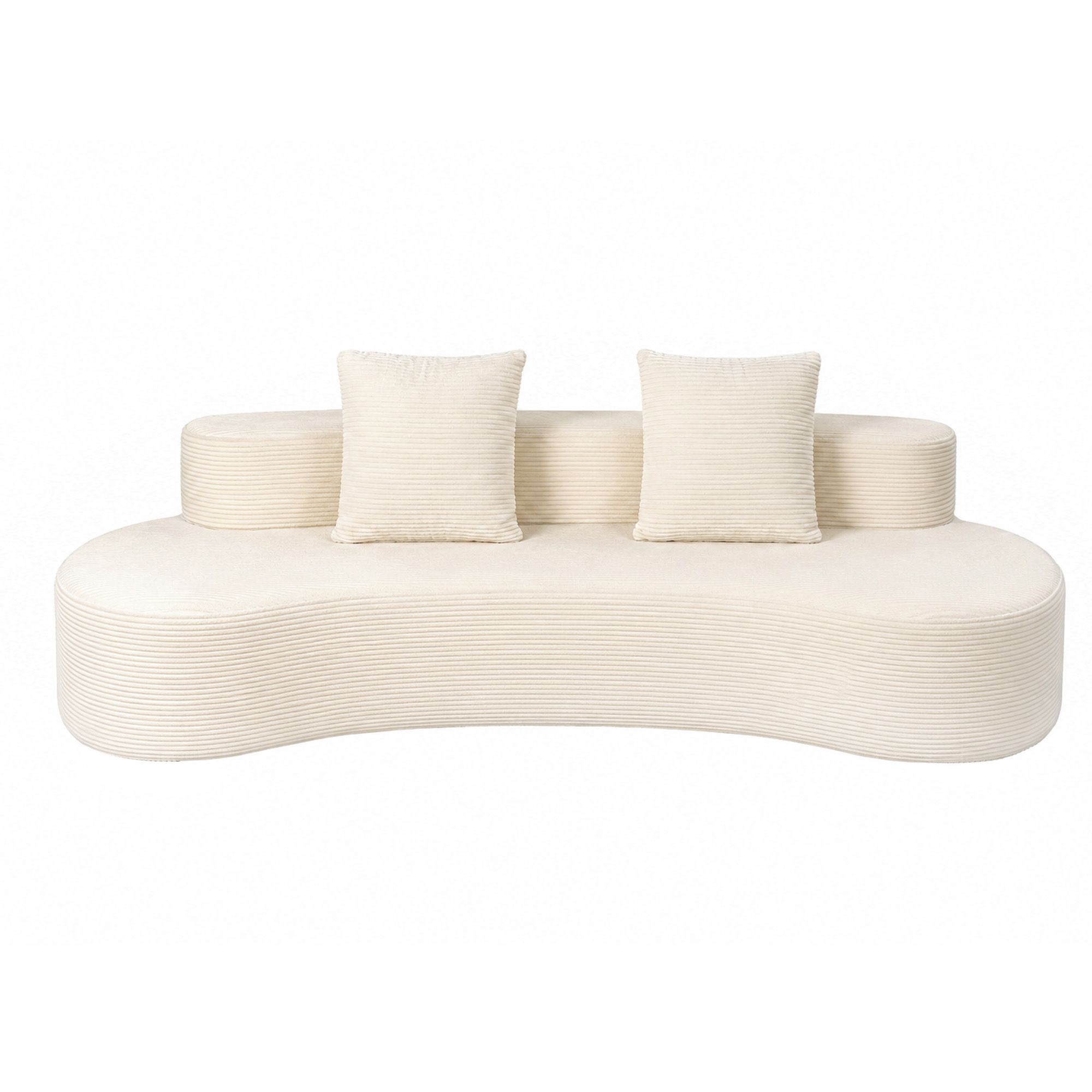 Modular Sofa Bed 4 Seater 228cm Corduroy | Simpledeals
