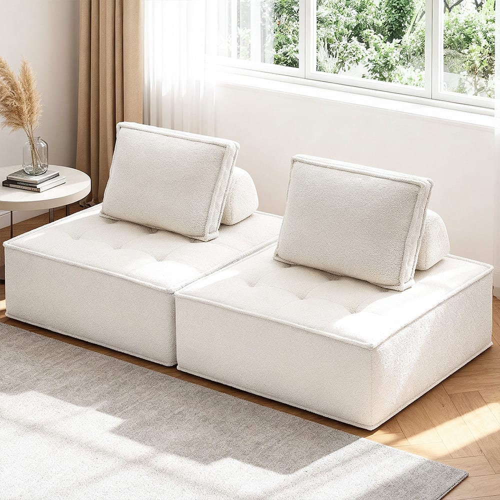 Floor Sofa Lounge Chair With Pillow 86x86x76cm