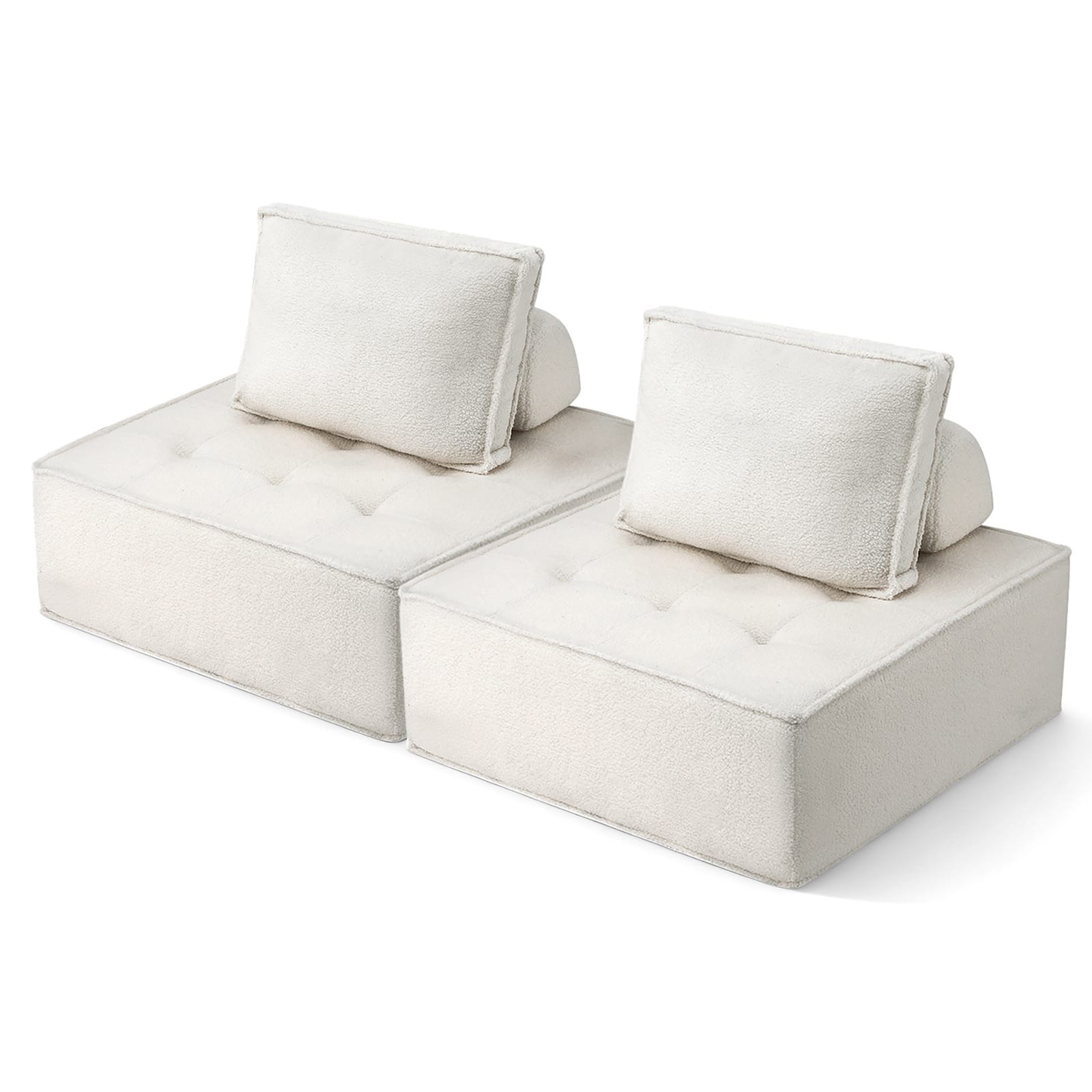 Floor Sofa Lounge Chair With Pillow 86x86x76cm