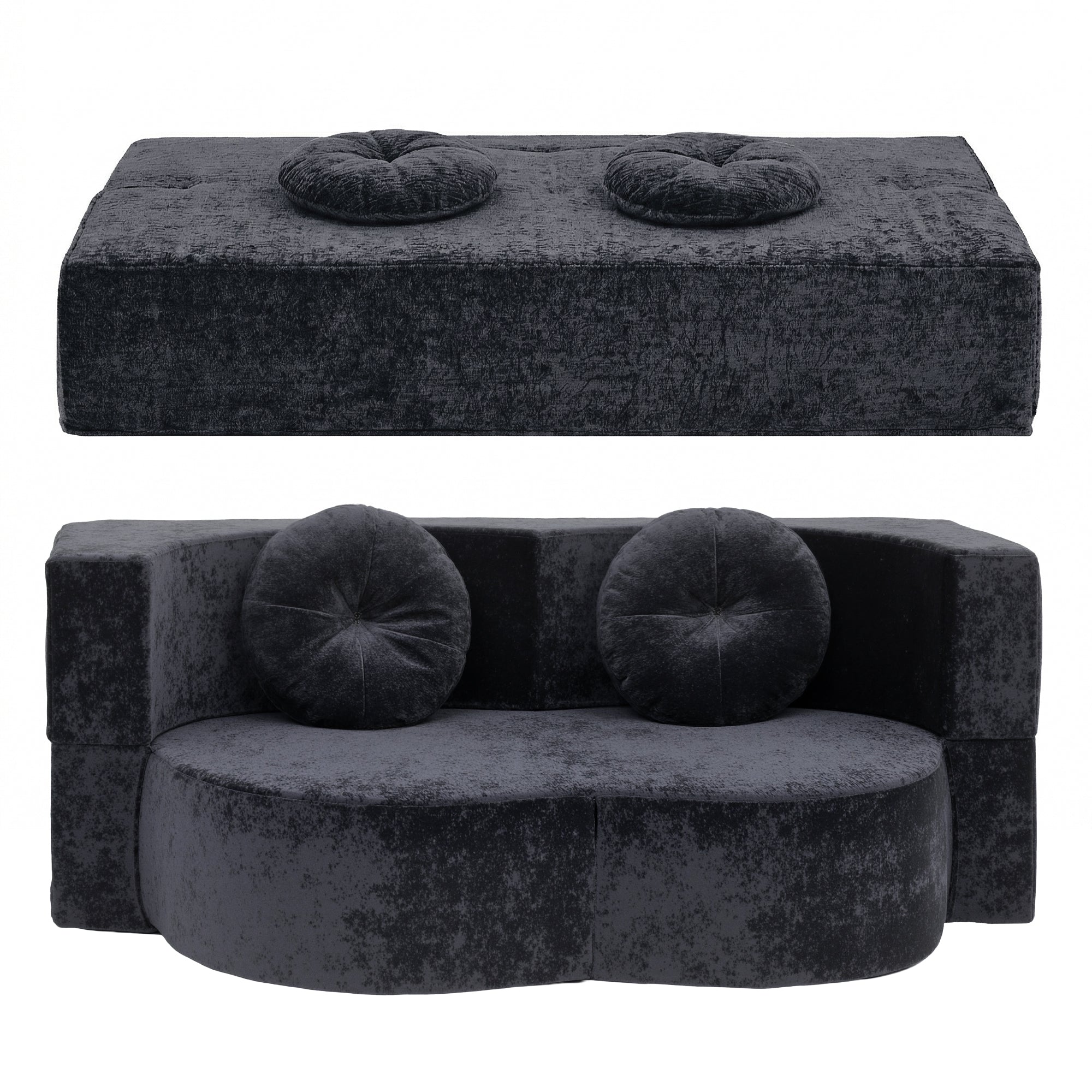 Convertible Sofa Bed Folding Sleeper Couch | Simpledeals