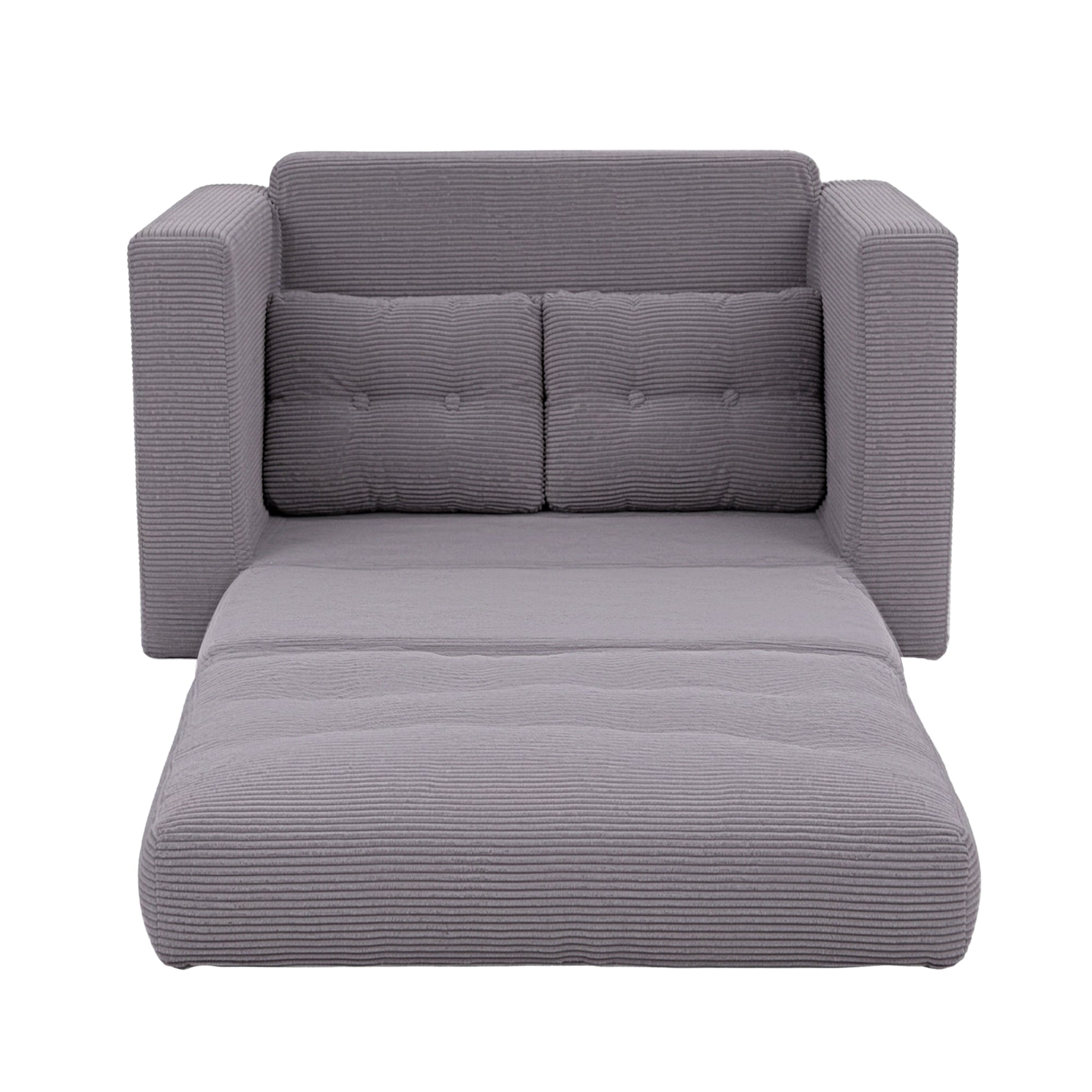 2 Seater Sofa Bed Pull Out Corduroy Couch | Simpledeals