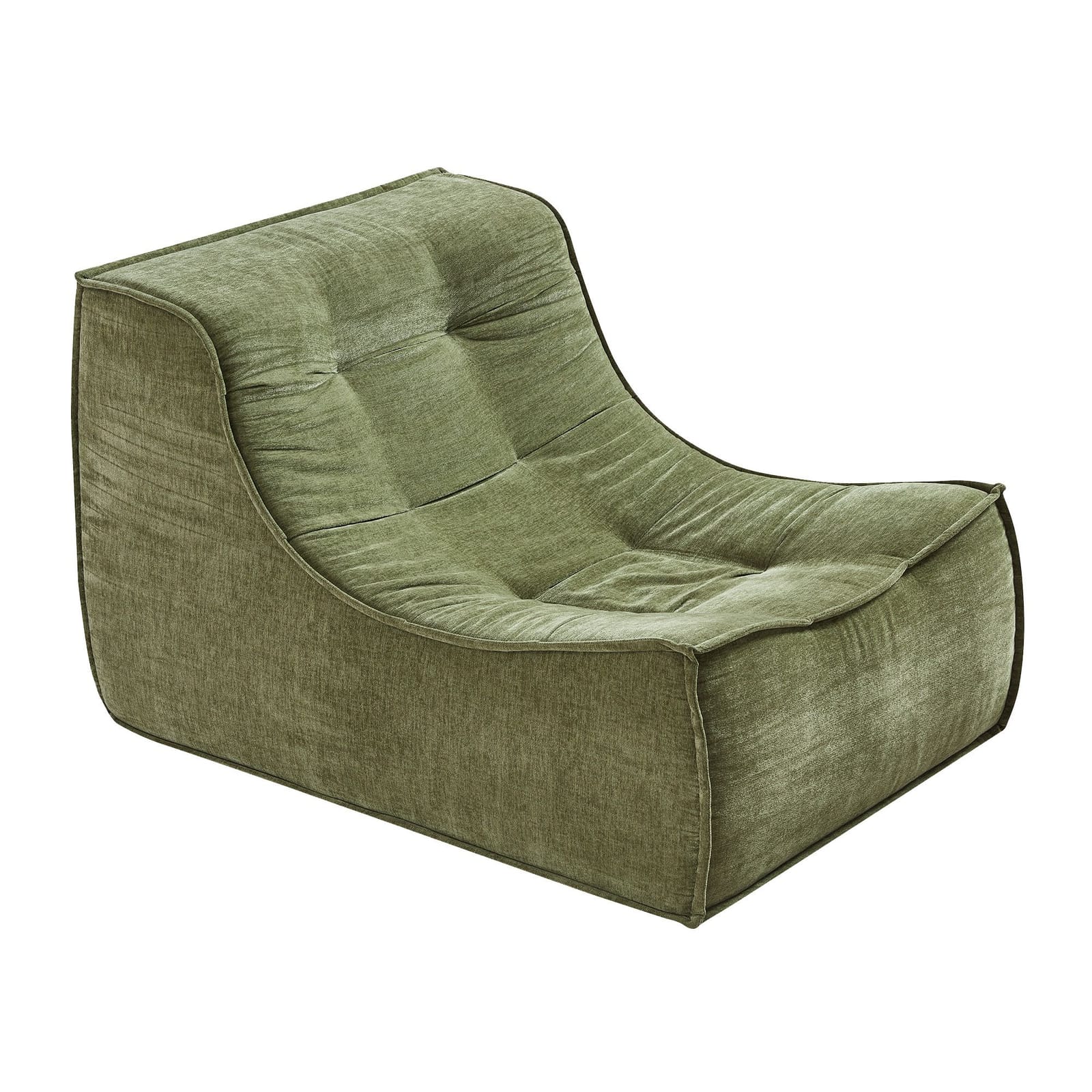 Floor Sofa Chenille Green 82x110x70cm