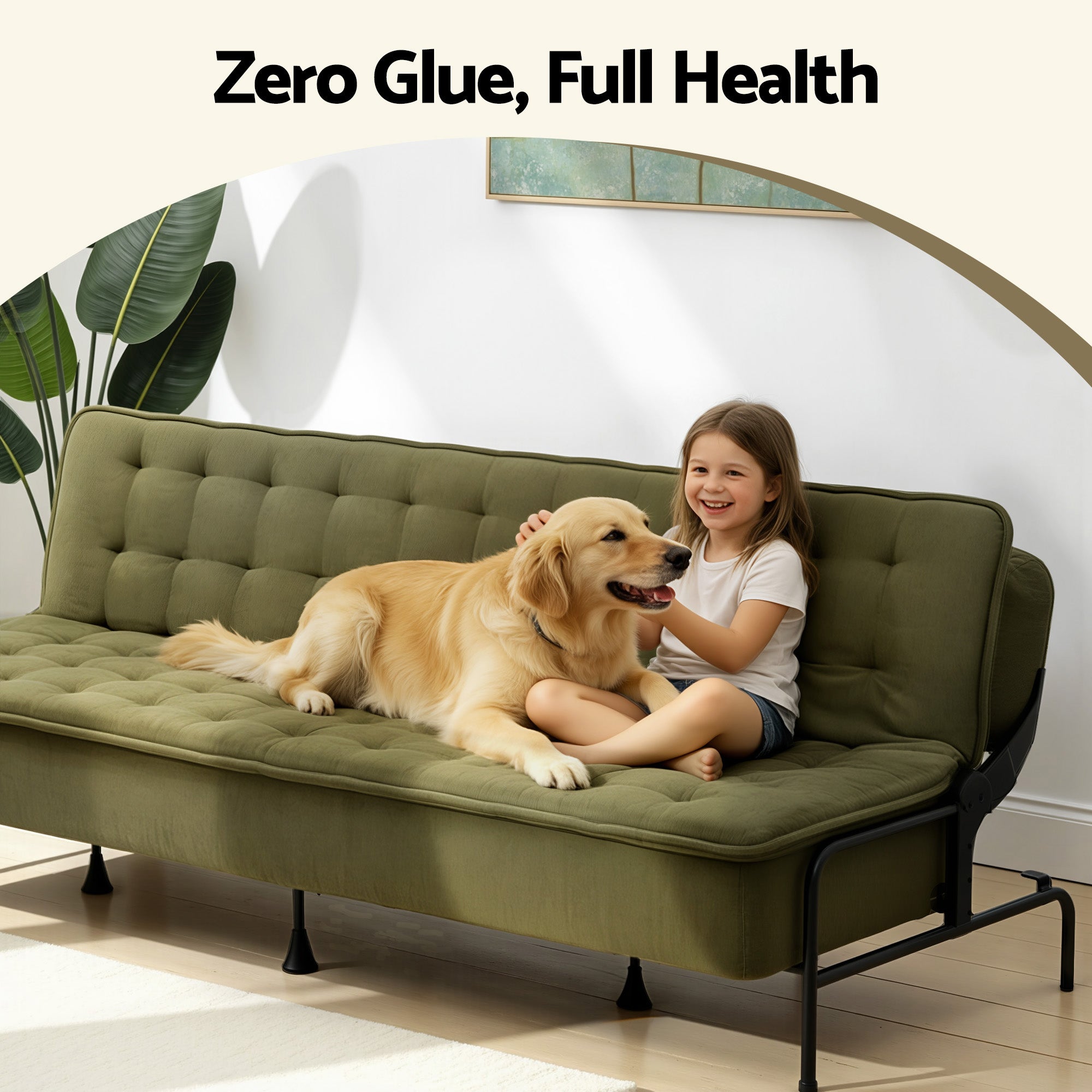 Artiss 3 Seater Sofa Bed Futon 1.9m Innerspring | Simpledeals