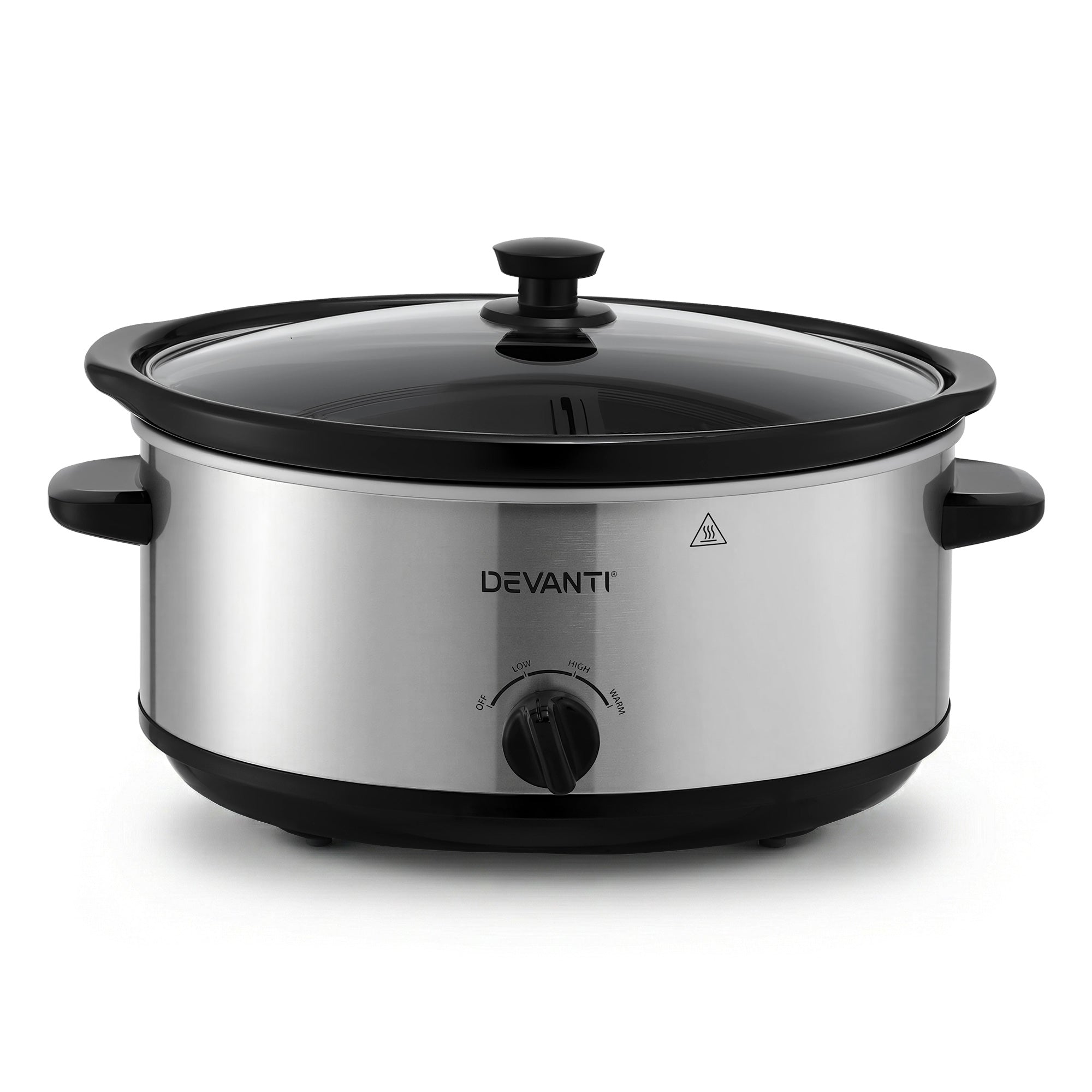 6.5L Electric Slow Cooker Multi Cooker 3 Heat Settings Keep Warm Pot Large
