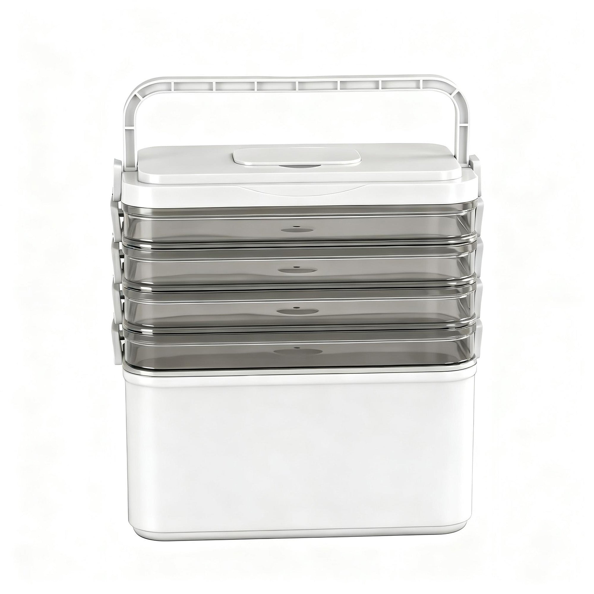 Artiss 5 Tier Clear Storage Box Portable Organiser | Simpledeals
