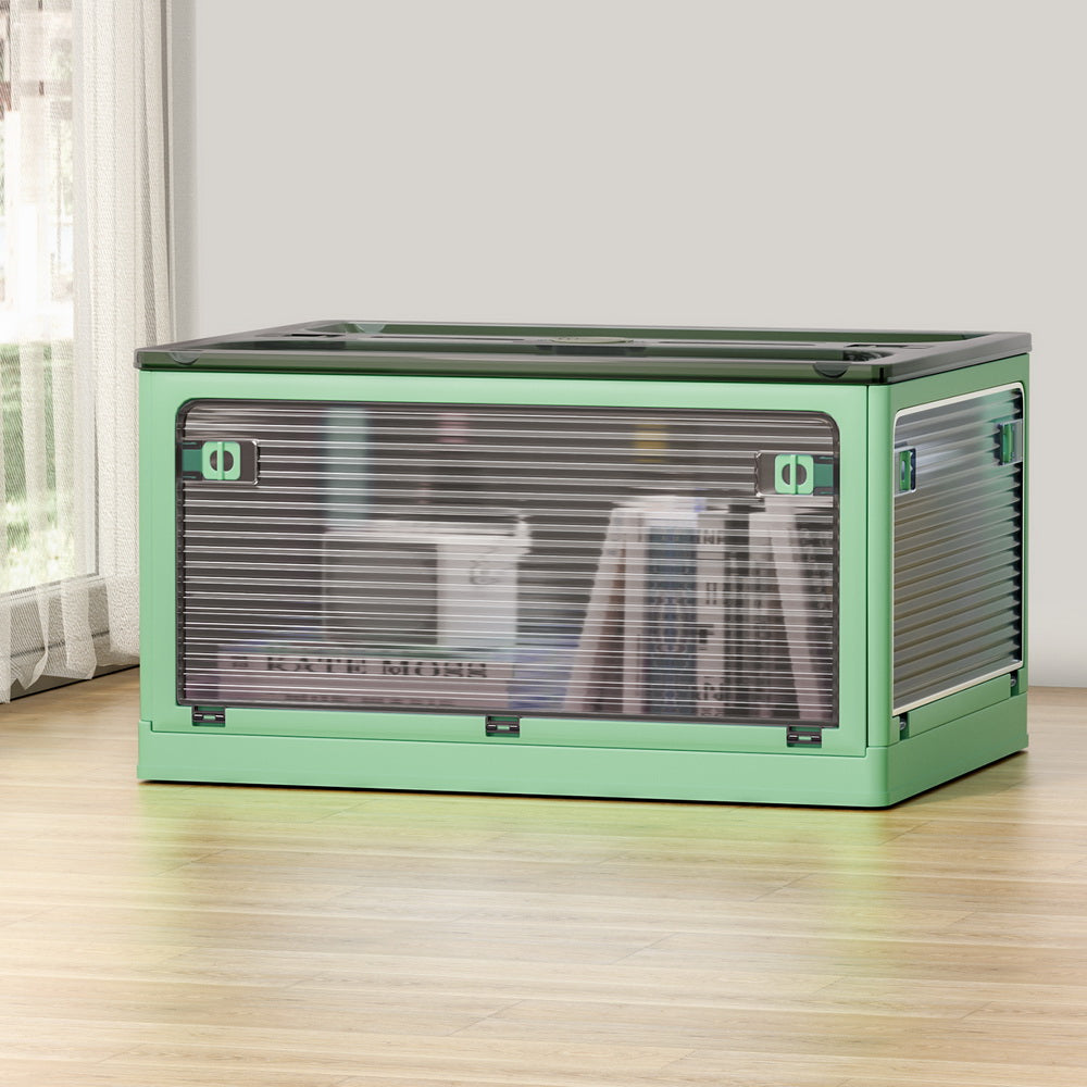 Storage Container Foldable Stackable Large 5 Sides Open