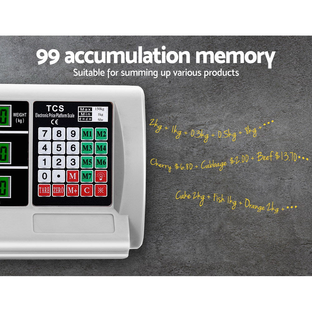 Platform Scale Digital 150Kg Electronic Scale Counting Lcd