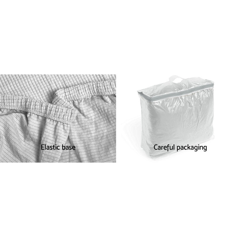 3 Seater - High Stretch Sofa Cover Couch Protector Slipcovers 3 Seater Grey