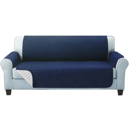 Sofa Cover Couch Covers 3 Seater Quilted Navy - Artiss Protector Slipcovers Scover