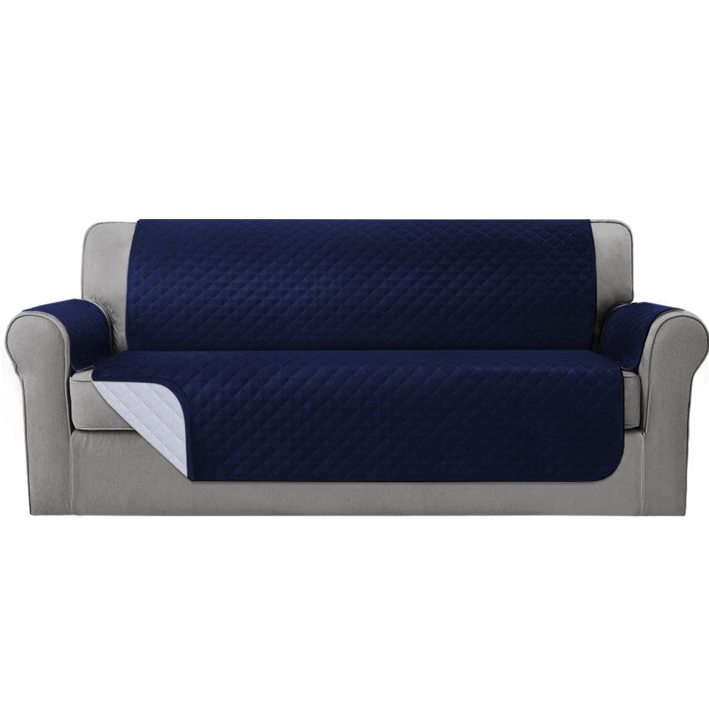 Sofa Cover Couch Covers 4 Seater 100% Water Resistant Navy