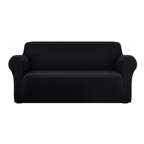 Sofa Cover Couch Covers 3 Seater Stretch Black