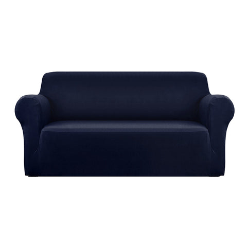 Sofa Cover Elastic Stretchable Couch Covers Navy 3 Seater
