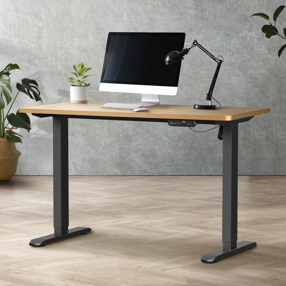 120CM Electric Standing Desk Single Motor Black&White