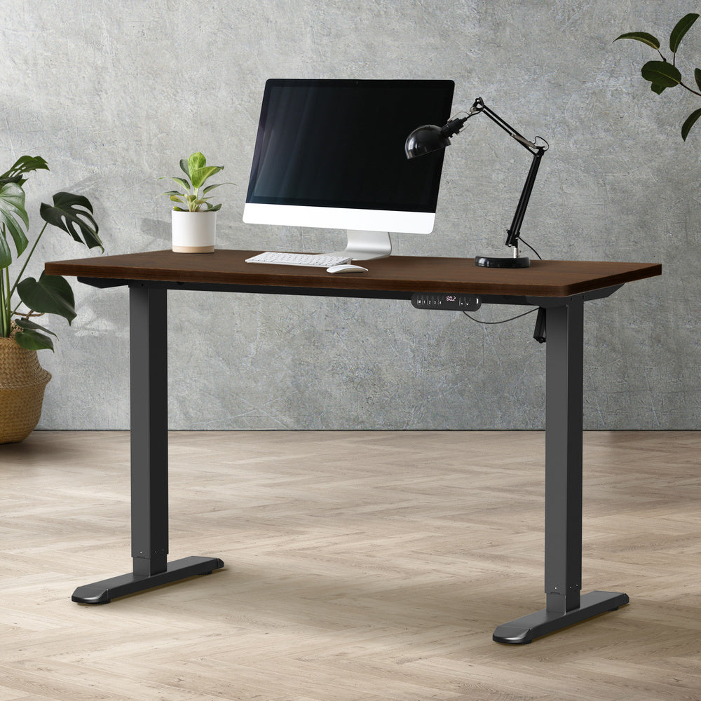 120CM Electric Standing Desk Single Motor Black&White