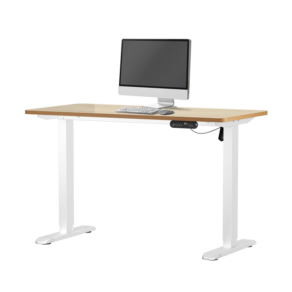120CM Electric Standing Desk Single Motor Black&White