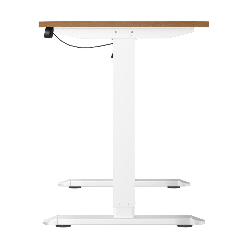 120CM Electric Standing Desk Single Motor Black&White