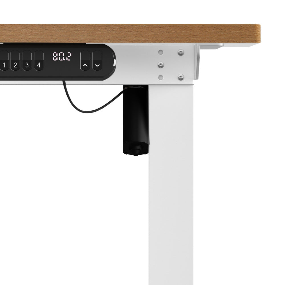 120CM Electric Standing Desk Single Motor Black&White