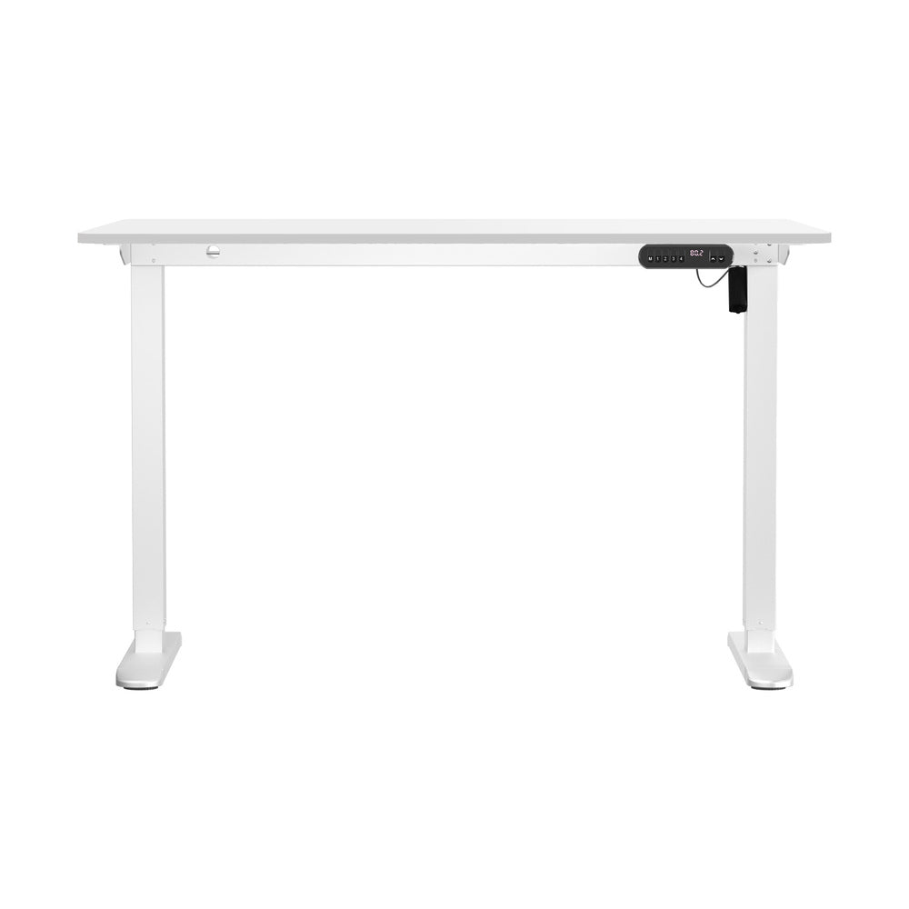 120CM Electric Standing Desk Single Motor Black&White
