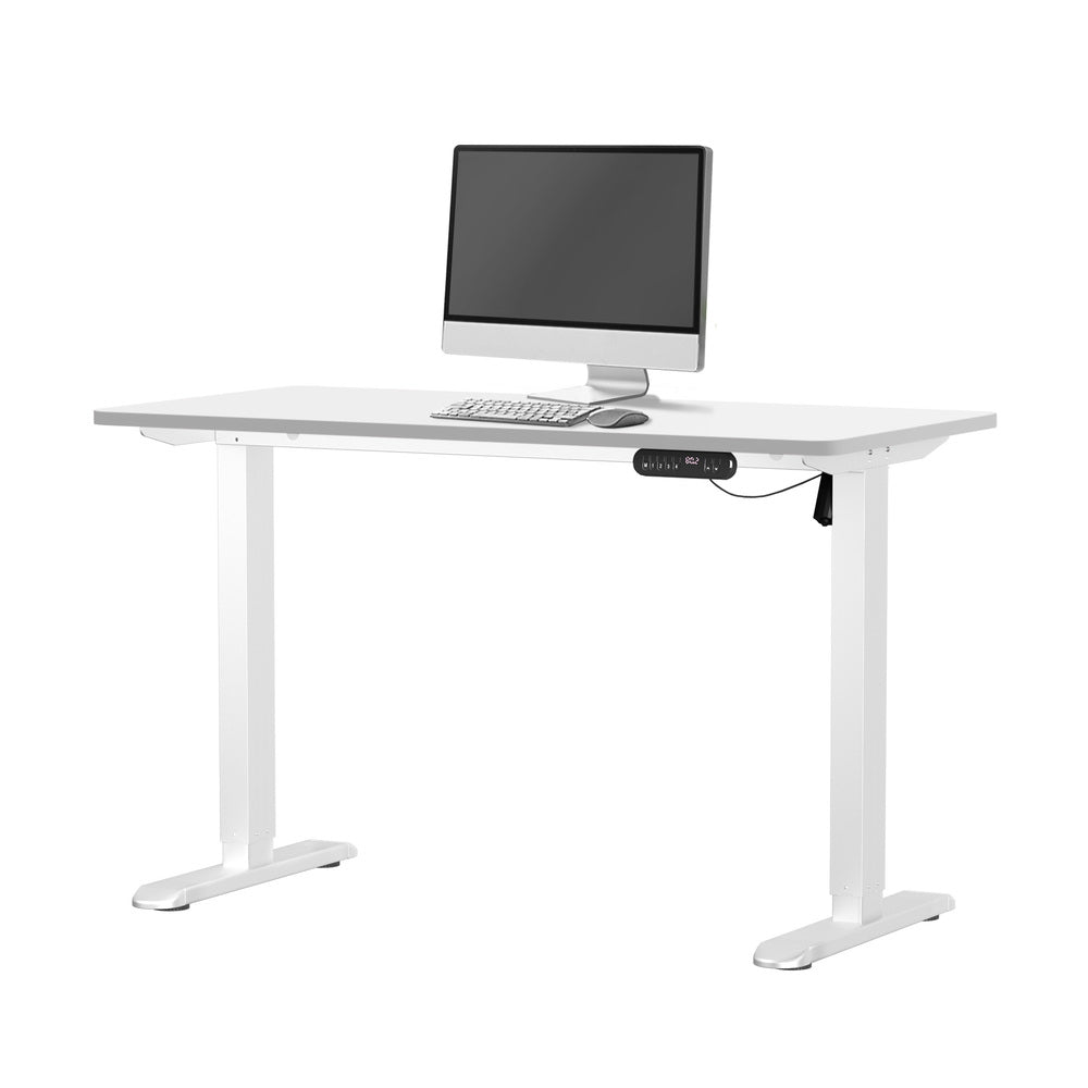 120CM Electric Standing Desk Single Motor Black&White