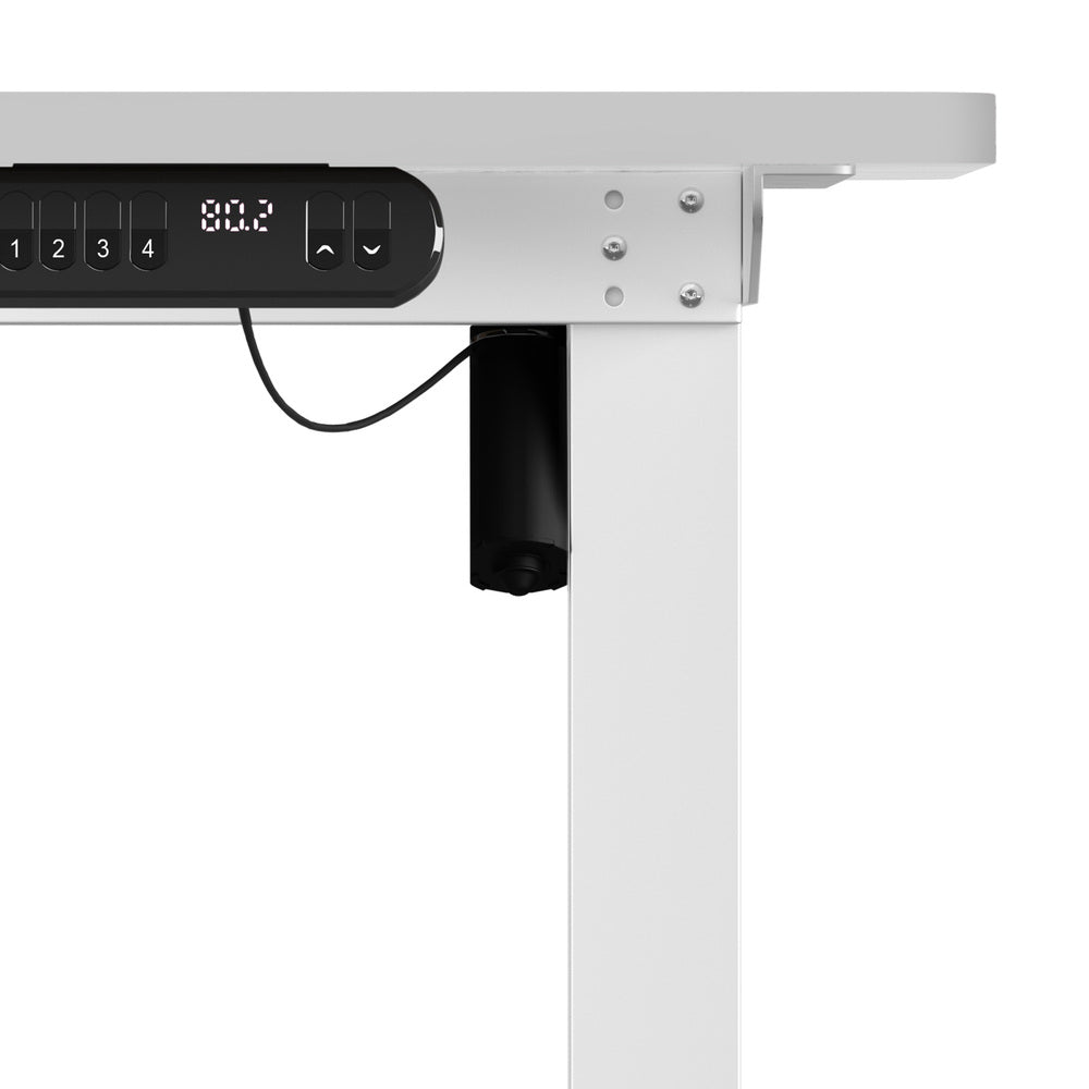 120CM Electric Standing Desk Single Motor Black&White
