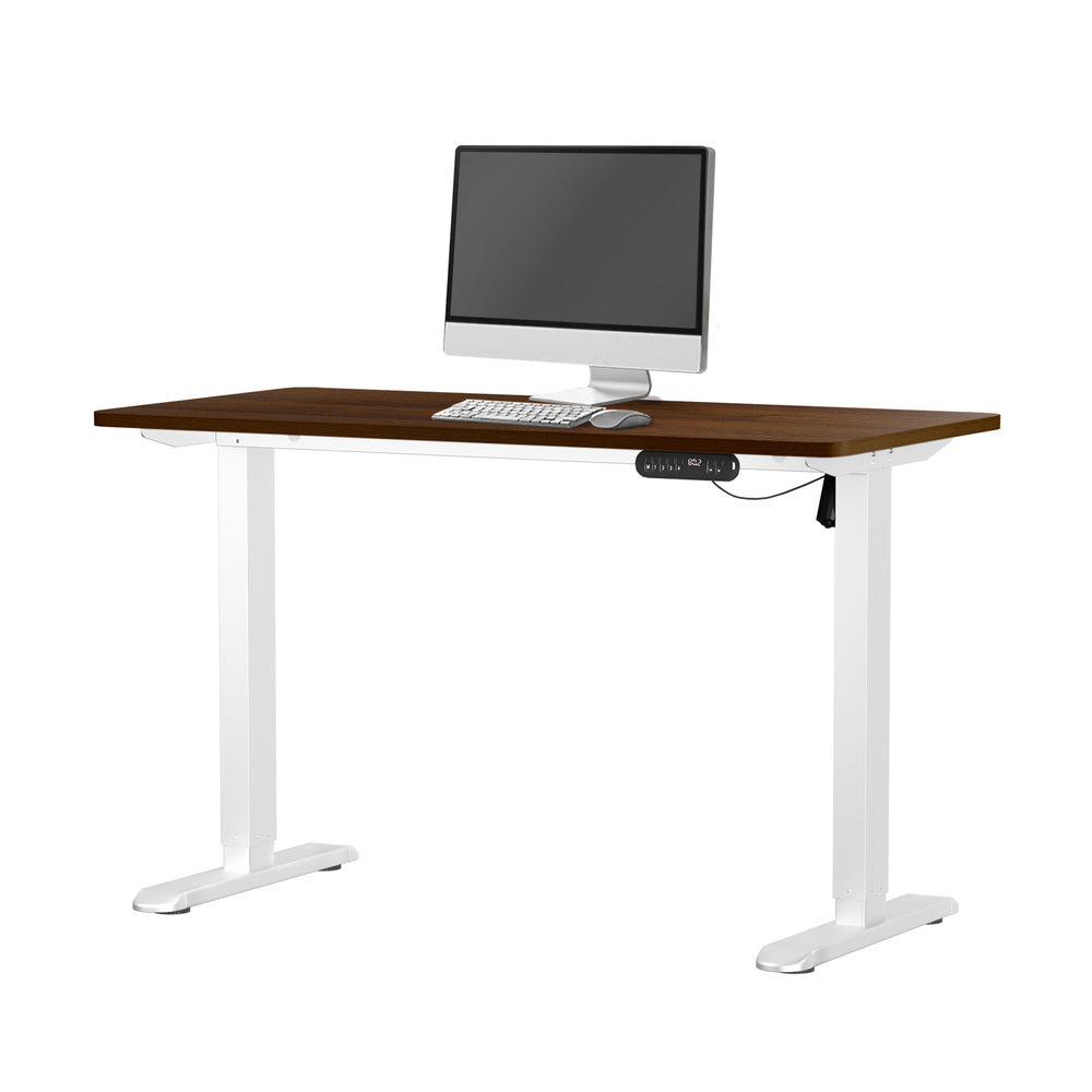120CM Electric Standing Desk Single Motor Black&White