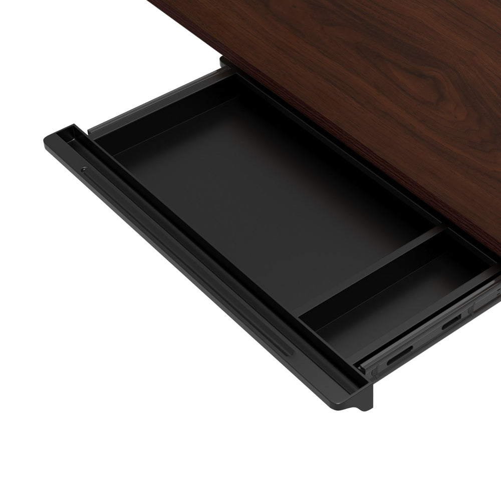 120cm &140cm Electric Standing Desk With Drawer Adjustable Black