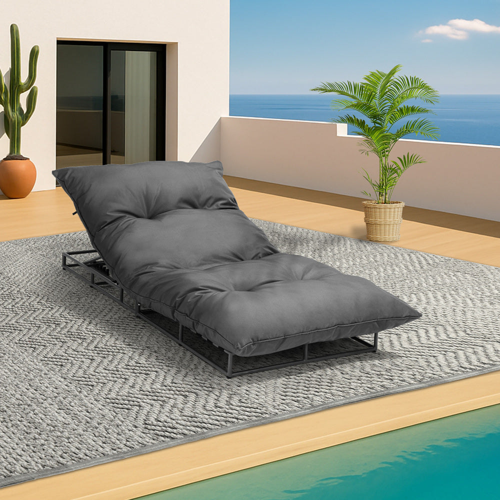 Outdoor Sun Lounger Day Bed Garden Patio Furniture Setting