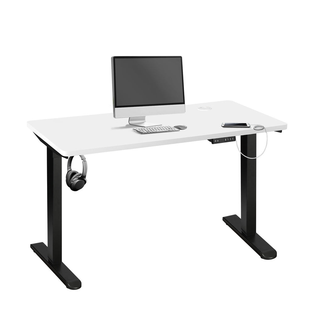 Sit Stand Desk Motorised Adjustable 160cm Black&Oak