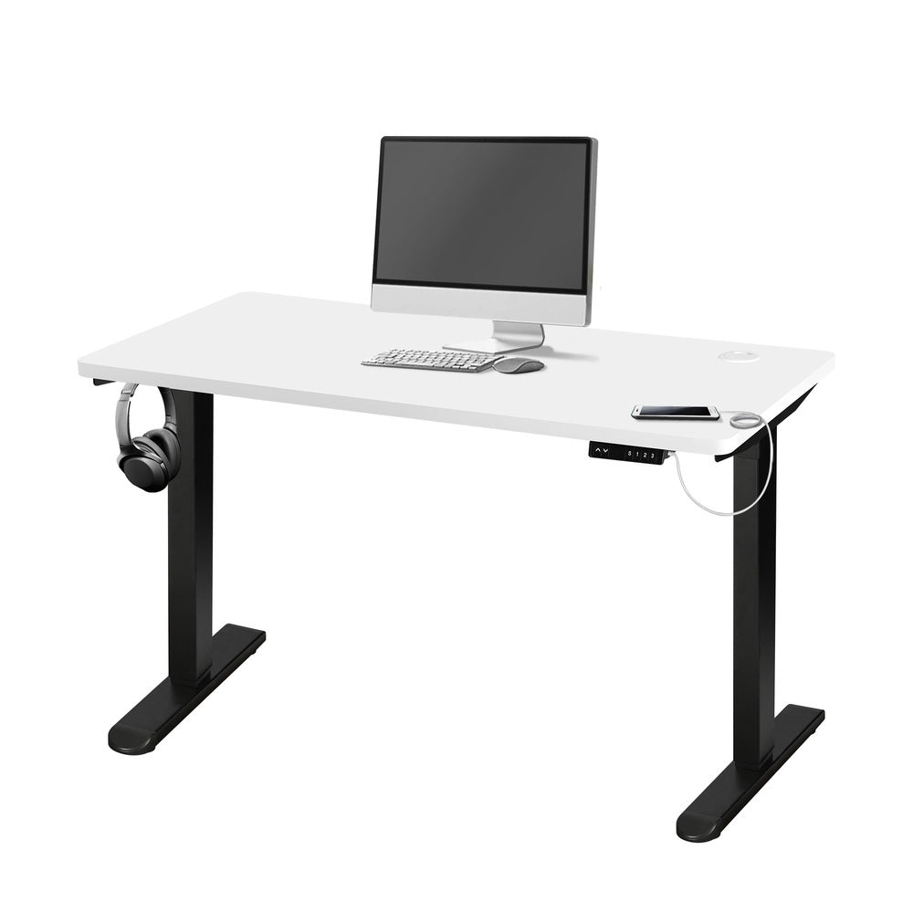 Sit Stand Desk Motorised Adjustable 160cm Black&Oak