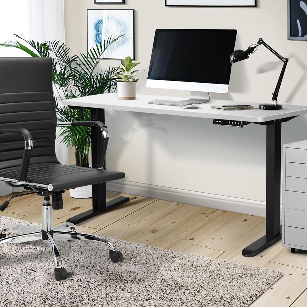 Sit Stand Desk Motorised Adjustable 160cm Black&Oak