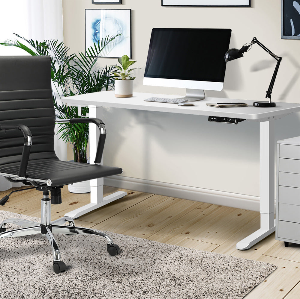 Sit Stand Desk Motorised Adjustable 160cm Black&Oak