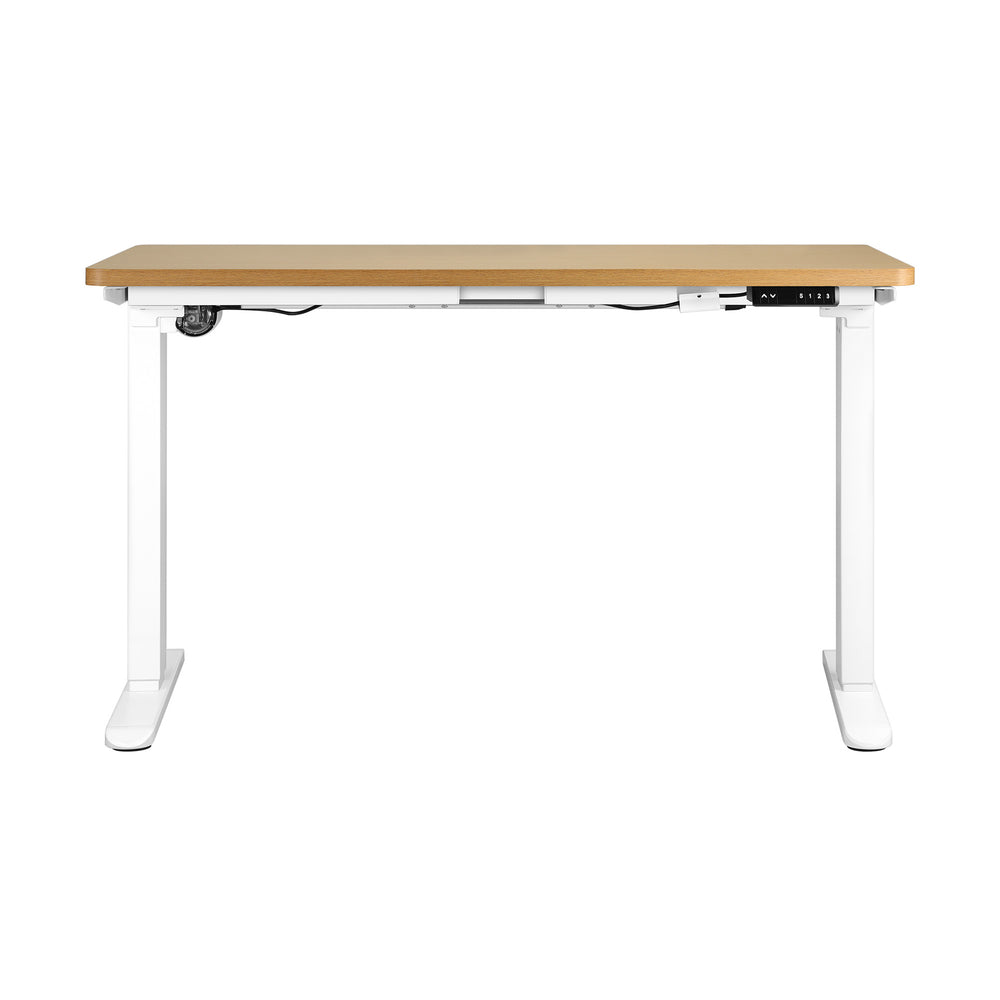 Sit Stand Desk Motorised Adjustable 160cm Black&Oak