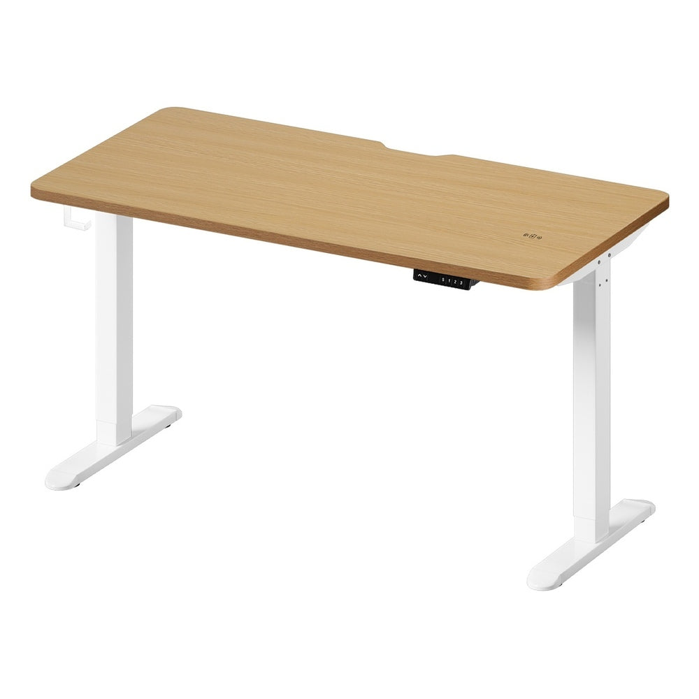 Standing Desk Wireless Charging Single Motor 140CM Black/White