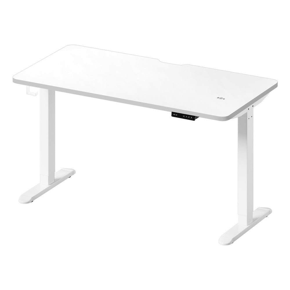 Standing Desk Wireless Charging Single Motor 140CM Black/White