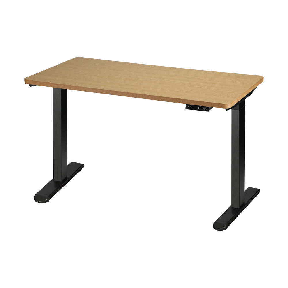 Sit-Stand Desk Height Adjustable Desk White&Walnut
