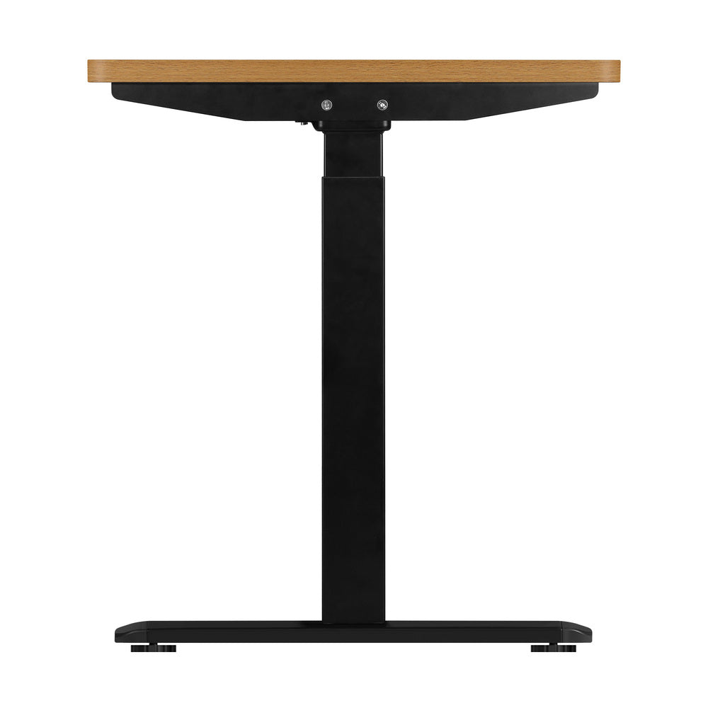 Sit-Stand Desk Height Adjustable Desk White&Walnut
