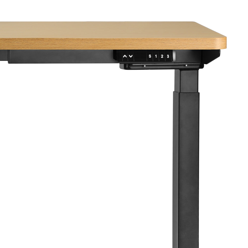 Sit-Stand Desk Height Adjustable Desk White&Walnut