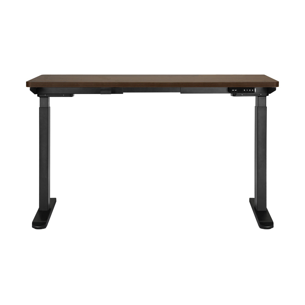 Sit-Stand Desk Height Adjustable Desk White&Walnut