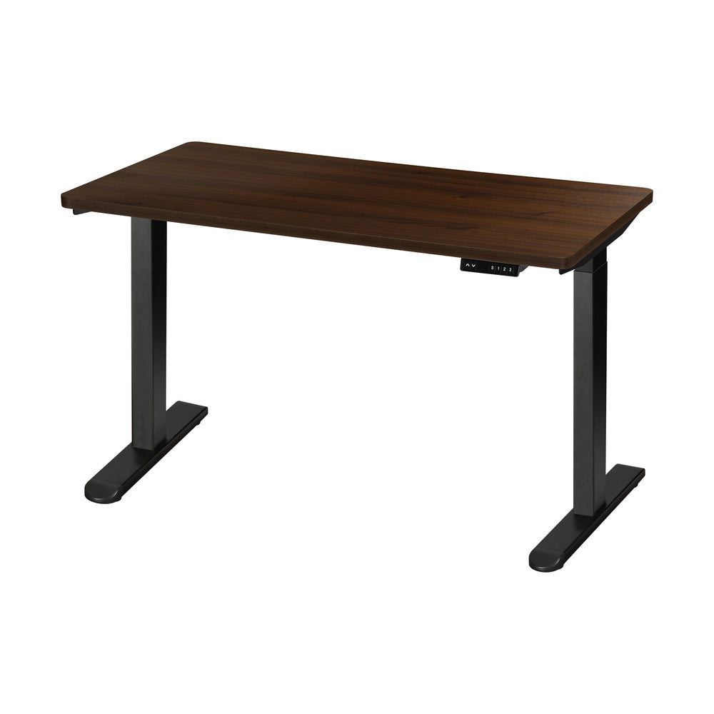 Sit-Stand Desk Height Adjustable Desk White&Walnut