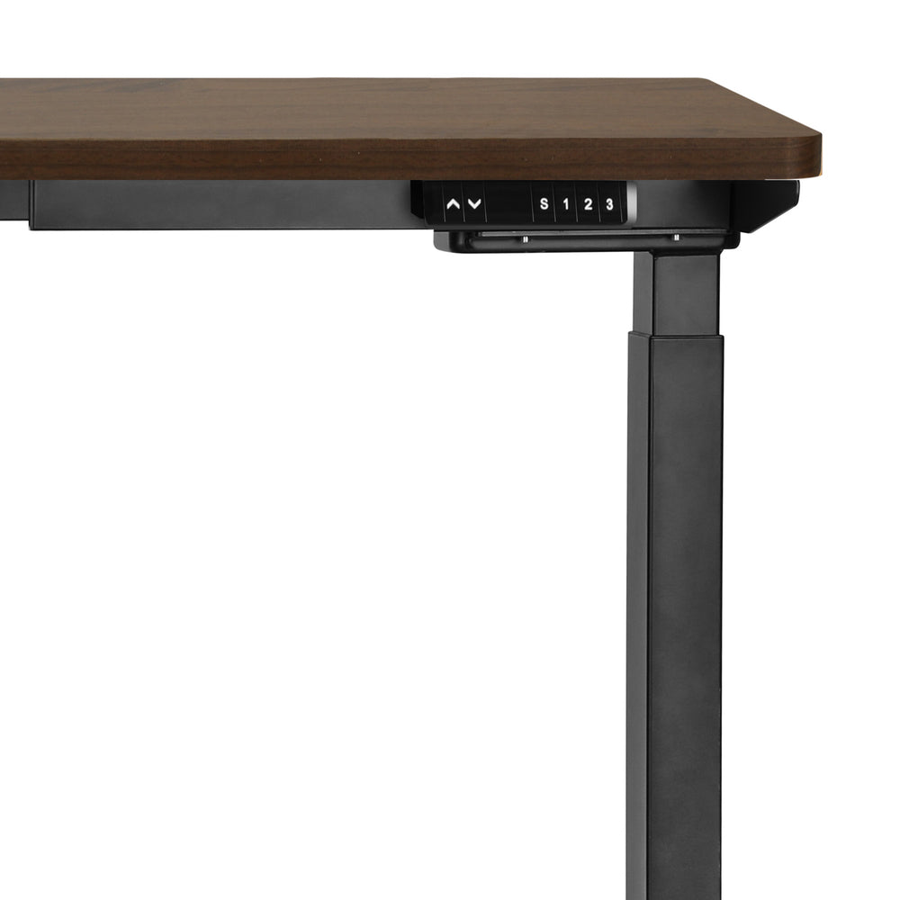Sit-Stand Desk Height Adjustable Desk White&Walnut