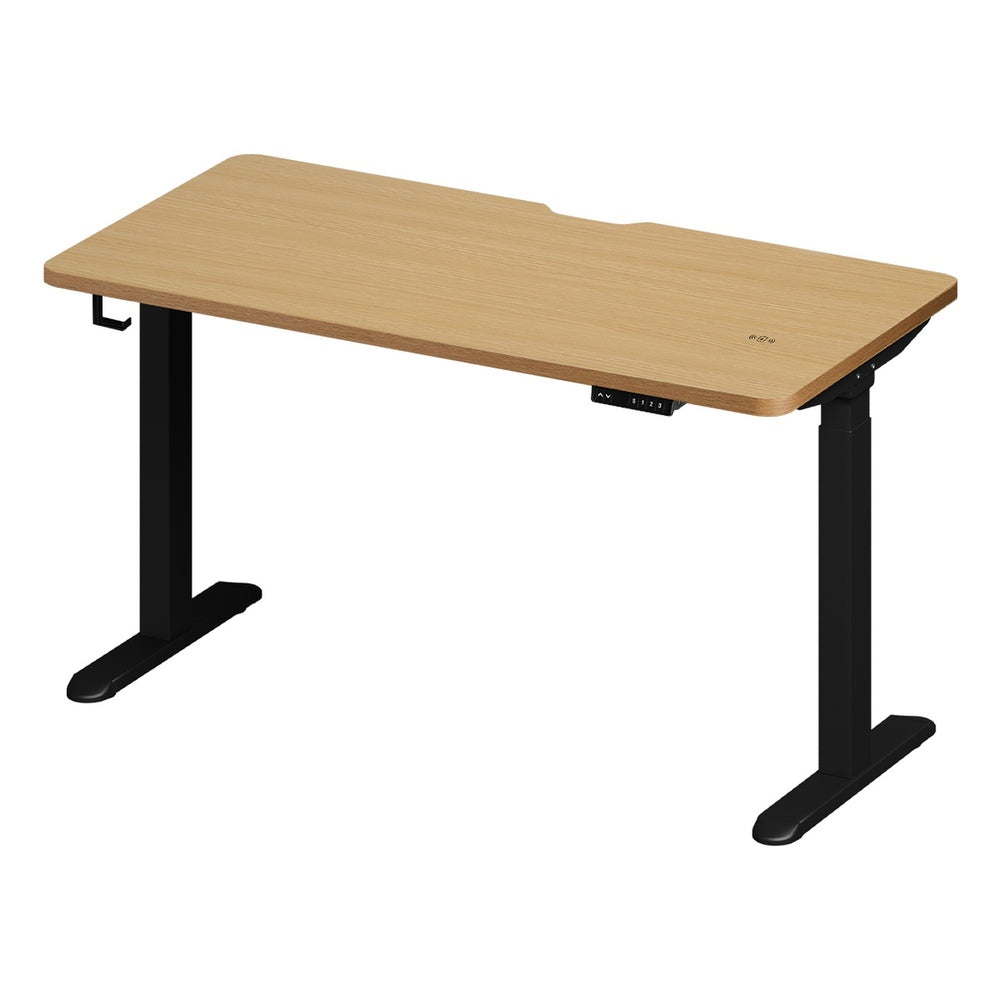 Standing Desk Wireless Charging Dual Motor 140CM Black/White